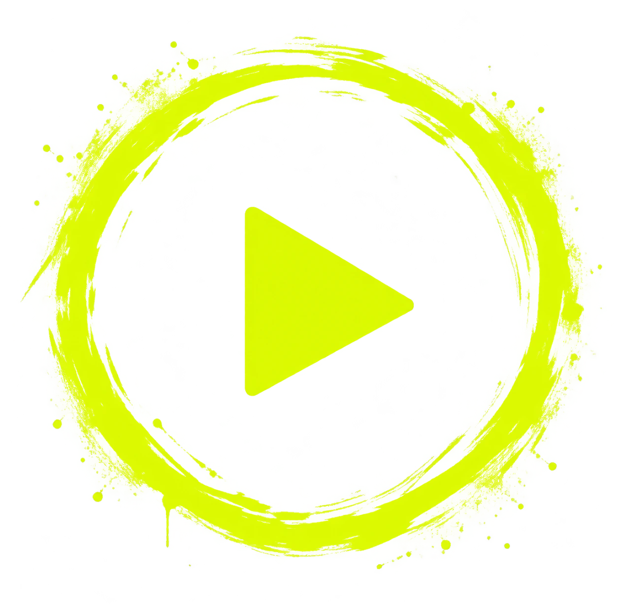 hiknight neon lime play button.webp